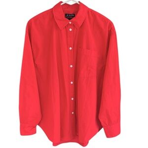 J. Crew Red Button-Up Shirt